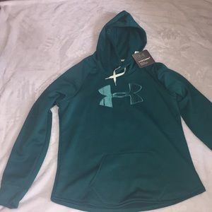teal under armour sweatshirt